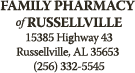 FAMILY PHARMACY of RUSSELLVILLE 15385 Highway 43 Russellville